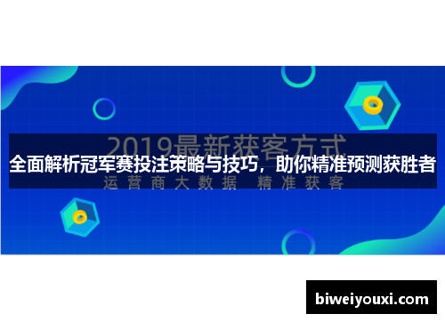 全面解析冠军赛投注策略与技巧，助你精准预测获胜者